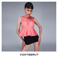 VICKTEERUT (ราคาปกติ 5,500-.) Sleeveless Peplum Blouse เสื้อแขนกุด ชายระบาย