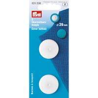 Prym Cover buttons, 29mm, white / กระดุมพลาสติกสำหรับทำกระดุมปั๊ม ขนาด 29 มิลลิเมตร แบรนด์ Prym จากประเทศเยอรมนี (G323238)