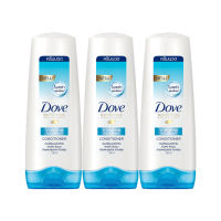 Dove Conditioner Skyblue 130 ml x3  โดฟ ครีมนวดผม วอลุ่ม นอริชเมนท์ สีฟ้า ขนาด 130 มล. แพ็ค 3 ขวด