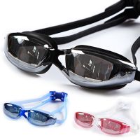 Electroplating UV Anti fog Swimwear Eyewear Swim Diving Glasses Adjustable Goggles Men