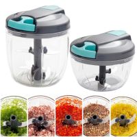 【CC】✲○۩  New 500/900ML Powerful Meat Grinder Hand-power Food Mincer Mixer Blender to Chop Fruit Vegetable Nuts Shredders