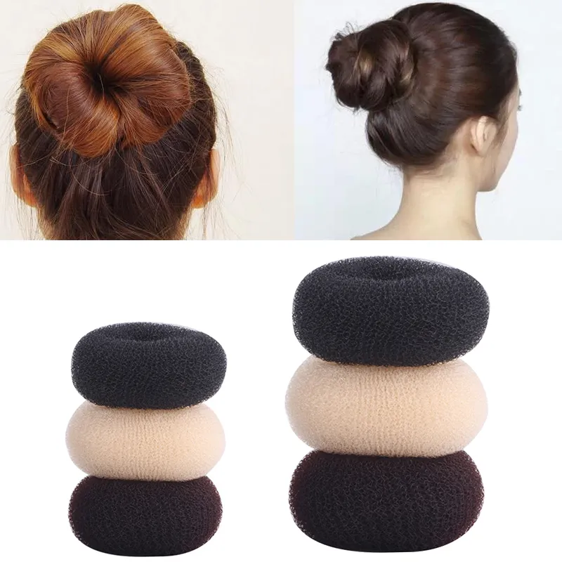 AOLIAO 3pcs Sponge Women Hair Bun Hair Donut Bun Ring Magic Shaper Donut Hair Ring Bun Donut Shaper Maker Maker Magic Former Ring Shaper Fashion Accessories Styler Tool 3 Sizes Black - AOLIAO 3pcs Sponge Women Hair Bun Hair Donut Bun Ring Magic Shaper Donut Hair Ring Bun Donut Shaper Maker Maker Magic Former Ring Shaper Fashion Accessories Styler Tool 3 Sizes Black -