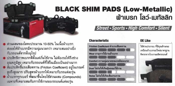 brembo-ผ้าเบรค-toyota-alphard-anh10-2-4-3-0-03-08-toyota-estima-2-0-2-4-00-06-toyota-ventury-ปี-2007รหัส-p83105