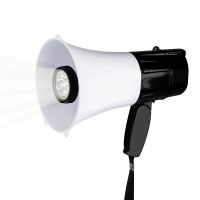 30W Portable Hand Speaker Megaphone Strap Grip Loudspeaker Recording Play Horn Tour Guide Speakers Loud Volume Megaphones