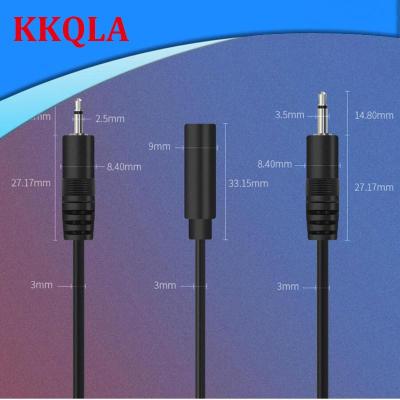 QKKQLA 5pcs 2pin 2.5mm 3.5mm Mono Audio Male Female Connector Cable 2 Wire Plug Extension Wire DIY Repairs Cable Charger 25cm