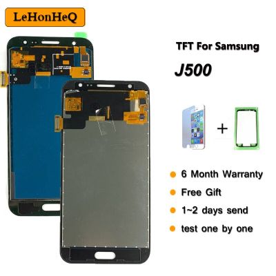สำหรับ Samsung Galaxy J5 J500 J500f ปรับแต่งความสว่างชิ้นส่วนจอสัมผัสแอลซีดีของเครื่องแปลงดิจิทัล J500fn สำหรับ Samsung J5 J500