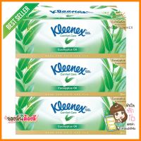 กระดาษเช็ดหน้า KLEENEX EUCALYPTUS 80 แผ่น แพ็ค3FACIAL TISSUE KLEENEX EUCALYPTUS 80 SHEETS PACK 3 **ของแท้100%**