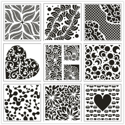 Square Heart Cooking Cute Sugar Powder Sieve Mold Cake Stencil Decorating Lace