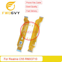 สายพานเมนบอร์ดคลังสินค้าพร้อมสำหรับ C55 Realme เมนบอร์ดบอร์ดหลัก RMX3710จอแอลซีดีเชื่อมต่อเฟล็กซ์สายริบบิ้นอะไหล่