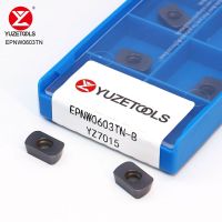 YUZETOOLS EPNW0603 EPMT0603 การประมวลผลคาร์ไบด์สแตนเลสการกัดอย่างรวดเร็วใส่หัวตัดเกลียว CNC ASR06