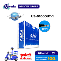 US-9106OUT-1  LINK CAT 6 UTP PE OUTDOOR 23 AWG (Double Jacket) Black 100 M./Easy By Vnix Group