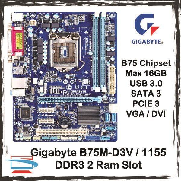 Gigabyte B75M-D3V B75M-D2V B75M-D2P Socket 1155 DDR3 Intel 2nd 3rd Gen ...