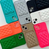 For 13 pro max 12 pro max 11 pro max x xr xs max Fashion Lattice card mobile phone case