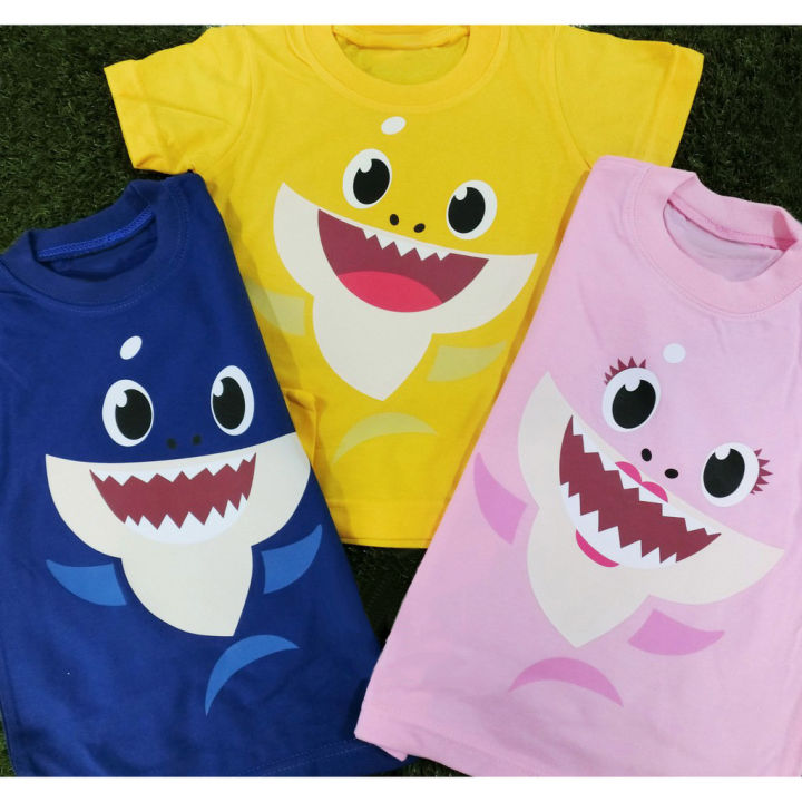 Baby Shark Family Shirt Set Mom Dad Kid Tee Brother Sister Same Tshirt