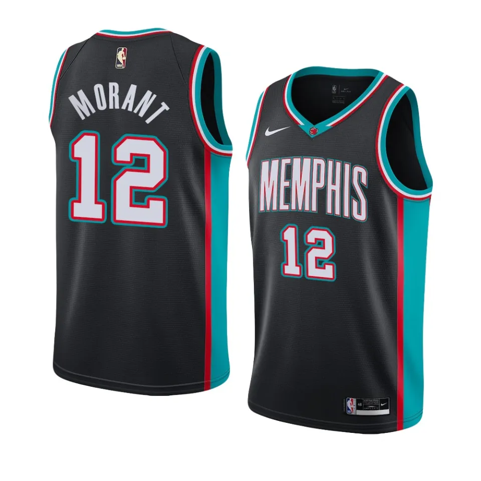 Men's Memphis Grizzlies Ja Morant Nike Black Hardwood Classics 2020/21  Swingman Jersey - Classic Edition