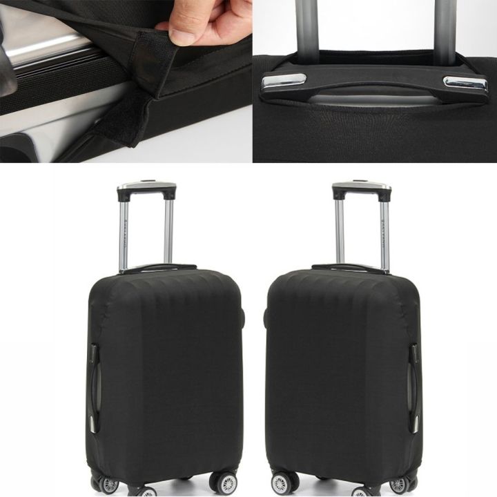 1pc-black-luggage-cover-high-elastic-thick-durable-dustproof-suit-case-protector-3-sizes-invisible-zipper-bag-travel-accessories