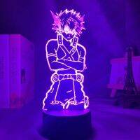 Veilleuse à de l 39;anime My Hero Academy lumière nocturne changeantefigurine lumineuse Katsuki Bakugo luminaire décoratif pour chambre d 39;enfant offrir en cadeau