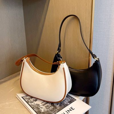 Luxury Hobos Bags Female Shopper Tote Shoulder Bag Casual Clutch Handbags Fashion Moon Solid Color