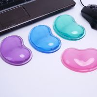 （Lao 6 s mouse pad）คุณภาพ Wavy Comfort Gel เมาส์คอมพิวเตอร์มือข้อมือวางเบาะรองนั่งแฟชั่นซิลิโคน Heart-Shaped Wrist Padเคสและซองมือถือ