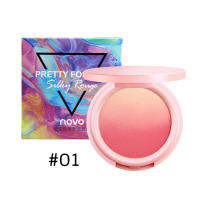 NOVO PRETTY FOR YOU SILKY ROUGE บลัชออนเนื้อละเอียด มีให้เลือก 4 เฉดสี