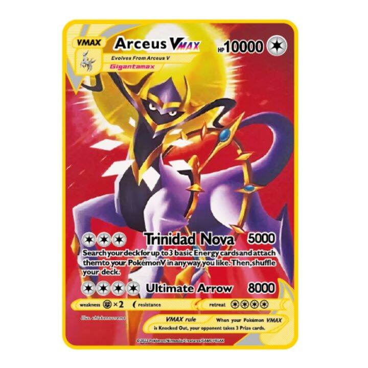 metal-cards-pokemon-vmax-10000hp-arceus-charizard-gold-limited-edition-children-gift-collection