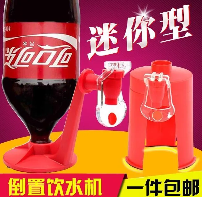 Inverted bottle drain artifact water absorber Bottled water Sprite