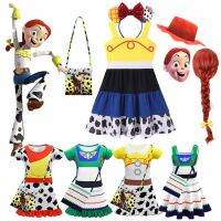 【CC】 2023 Dresses Cartoon Jessie Lightyear Costume Story Vestidos Kids Frocks