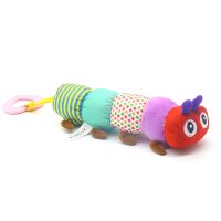 Music Molar Animal Toy Exercise Food-Grade Material Caterpillar Shape Sensory Toy Finger Exercise Appease Sleeping Toys