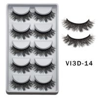 VISIBLE 3D Mink Lashes Dramatic Fluffy 100% Mink ขนตาปลอมธรรมชาติยาวนาน Dramatic Volume Eye lashes Messy Reusable