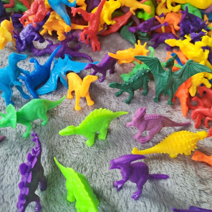 hot-2023-20-50pcs-สัตว์น่ารักขนาดเล็กไดโนเสาร์ของเล่นพลาสติกนุ่ม-tyrannosaurus-rex-triceratops-เด็กของเล่นเด็กของขวัญวันเกิดเด็ก