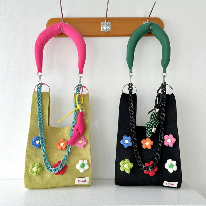 tote-bag-underarm-bag-handheld-colorful-knitted-bag-colorful-bag-single-shoulder-bag-cute-bucket-tote-korean-bag