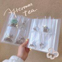 [COD] storage book ring earrings anti-oxidation bag portable transparent dust-proof