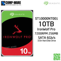 Seagate 10TB IronWolf Pro 7200RPM SATA 6Gb/s 256MB Cache 3.5-Inch NAS Hard Disk Drive ST10000NT001 - 5Y Warranty