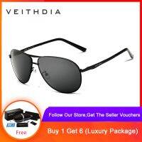 Veithdia Brand CLASSIC แว่นตากันแดดผู้ชาย Polarized Mirror UV400 เลนส์แว่นตาอุปกรณ์เสริมแว่นตา Sun glasses For Men Women 2556