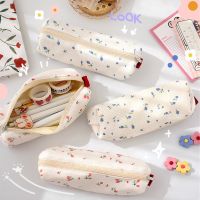 【DT】hot！ Kawaii Floral Fresh Style Pencil Bag Small Flowers Cases Cute Simple Pen Storage Bags School Supplies Stationery Gift