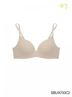 SABINA BRALESS เสื้อชั้นในไม่มีโครง Seamless Fit รุ่น Pretty Perfect รหัส SBU9700 สีเนื้ออ่อน