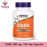 NOW Foods, GABA, 500 mg, 100 Veg Capsules