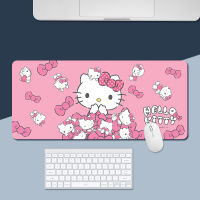 แผ่นรองเมาส์สีชมพูน่ารัก สำหรับ ดีไซน์ Hello Kitty ขนาดใหญ่ (60X30X0.2ซม.) แผ่นรองเมาส์