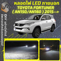 TOYOTA FORTUNER (MK2)  ไฟ LED ภายนอก ไฟต่ำ ไฟสูง หลอดไฟหน้ารถยนต์​ ไฟหรี่ ไฟถอยหลัง ไฟเลี้ยว ไฟเบรค 100% CANBUS SW4 AN150 / AN160 - MixITMax