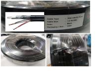 สายทีวีมีไฟเลี้ยง ภายนอก RG6 CCTV พร้อมสายไฟเลี้ยง 100 เมตร ส่งฟรีพร้อมใบกำกับภาษี ชีล95% Connect สายดำ RG6+AC พร้อมใบเสร็จหรือใบกำกับภาษี ได้