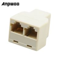 【trending】 C&amp;T e-Mart ANPWOO 3Pcs 1ถึง2 Way LAN Ethernet สายเคเบิลเครือข่าย RJ45หญิง Splitter Connector Adapter