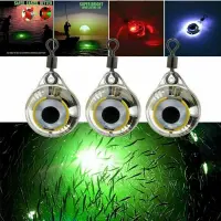 5X Mini Fishing Lure Light LED Deep Drop Underwater Eye Shape Fishing Squid Fishing Bait Luminous Lure for Attracting Fish Color