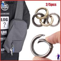 JUZHUFEI 2/5pcs 10/12/16/19 มม. ทริกเกอร์การกดแบบกลม ตะขอโลหะผสมสังกะสี กระเป๋า Carabiner กระเป๋าถือ หัวเข็มขัดกระเป๋า หัวเข็มขัดโอริงสปริง คลิปหนีบสแน็ป