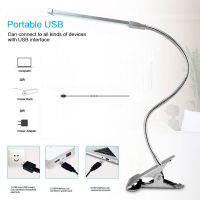 80 LED 8W Long Arm Table Lamps LED Desk Read Lamp Office Table Eye Protection Light USB Powered Foldable Dimmer 10 Levels Clamp