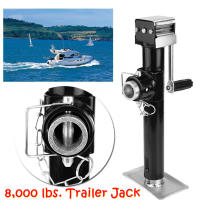 【มีสินค้าในสต๊อก】8000 lbs Yacht Trailer Parts Caravan Jack Jockey Wheel Heavy Duty Metal Stand Stainless Steel For Boats, RVs, Campers and Trails.15in ขายกเทเลอร์Drop Leg Boat Swivel Trailer Jack, 8,000 lbs.