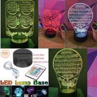 {ItalyNest shop}Lampu Hias Meja Bilik Tidur Led Usb Tulisan KHAT ไฟกลางคืนอะคริลิคห้องนอนโคมไฟตั้งโต๊ะอัลเลาะห์มูฮัมหมัด Quran