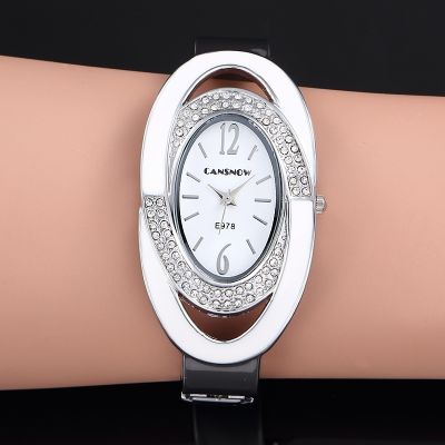 （A Decent035）CreativeWomen นาฬิกาแขวนเต็ม SteelLadies Wristrelógio Feminino Gift