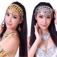 【Ready Stock】 ✆◙☈ C18 HBMY Women Belly Dance Accessories Costume Dancing Coin Sequins Hair Band Headbands