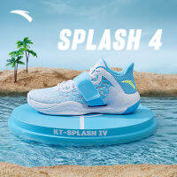 รองเท้าผ้าใบสำหรับผู้ชาย รองเท้าบาสเก็ตบอลกันลื่น ANTA Splash 4 Klay Thomson ทนทานต่อการฉีกขาดและป้องกันการลื่น รองเท้าผู้ชายแนวสปอร์ต