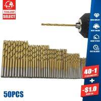 [HOT 2023] FGHGF 50PCS 4ขนาด Mini Micro รอบ Shank ดอกสว่านชุดขนาดเล็ก HSS ความแม่นยำดอกสว่านที่บิดเป็นเกลียวสำหรับเหล็กเข้ามุมไม้